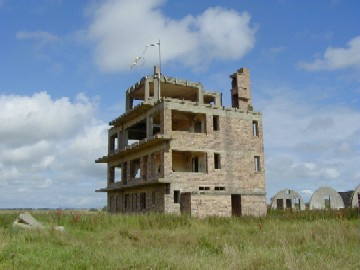 Control tower at Fearn Airfield