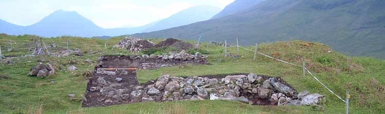 View of the excavations in their landscape setting © West Coast Archaeological Services