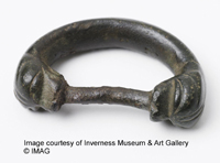 Zoomorphic medieval buckle from near Auldearn
