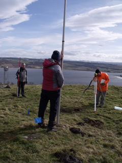 Surveying at Cnoc Ravoch © Cait McCullagh
