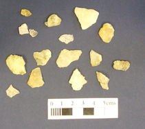 Quartz tools from Redpoint in Gairloch Museum (Susan Kruse)