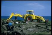 ND07SW0004 - Crosskirk Broch, JCB at work 1970.jpg