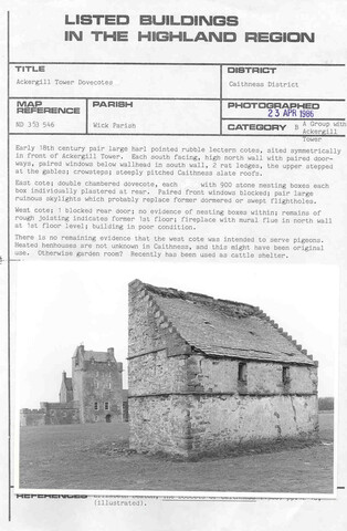 Ackergill Tower, dovecotes.jpg