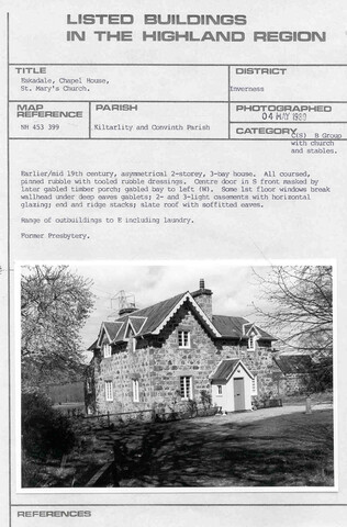 Chapel House, St. Mary's Church, Eskadale.jpg