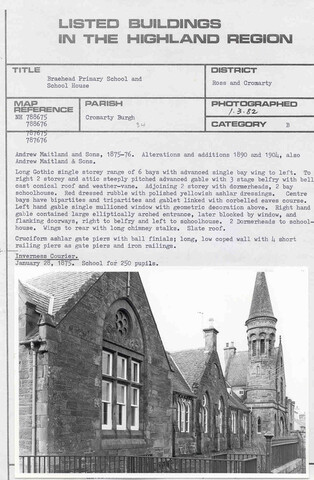 Cromarty, Braehead Primary School.jpg