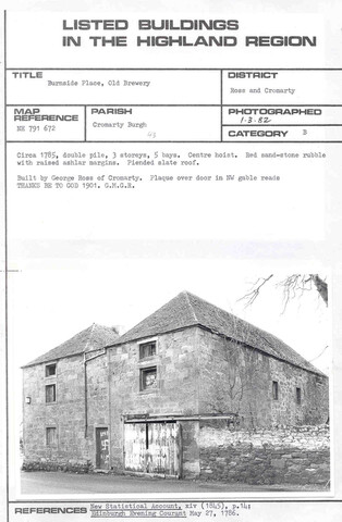 Cromarty, Burnside Place, Old Brewery.jpg