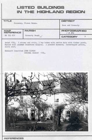 Cromarty, Causeway, Clunes House.jpg
