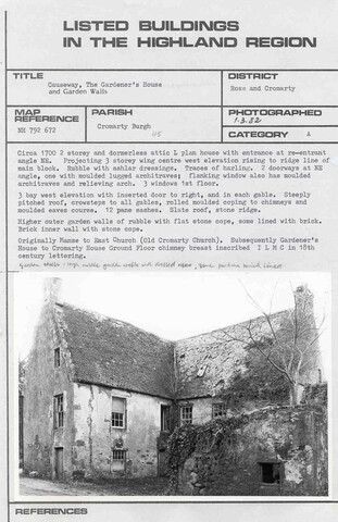 Cromarty, Causeway, The Gardener's House.jpg