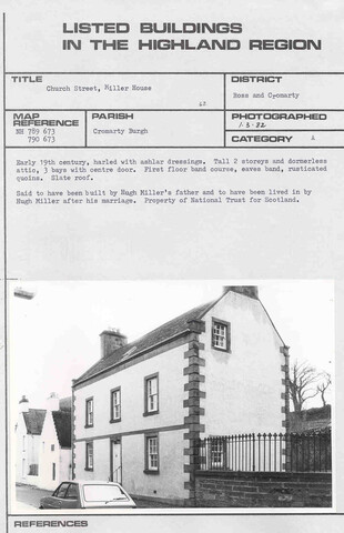 Cromarty, Church Street, Miller House.jpg