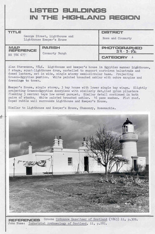 Cromarty, George Street, Lighthouse.jpg
