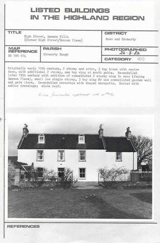 Cromarty, High Street, Denoon Villa.jpg
