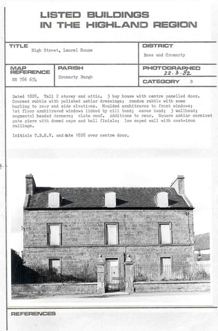 Cromarty, High Street, Laurel House.jpg