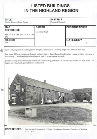 Cromarty, Marine Terrace, Hemp Works.jpg