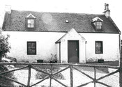 Dalcross Castle, Entrance Lodge and gates - photograph.jpg
