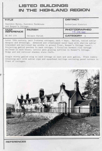 Dunrobin Mains, Cottages and Keeper's Cottage.jpg