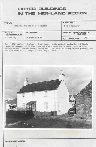 Gairloch, The Old Police House.jpg