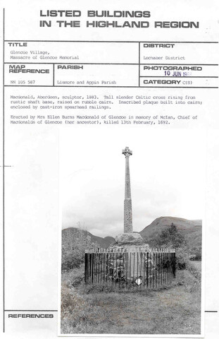 Glencoe, Massacre of Glencoe Memorial.jpg