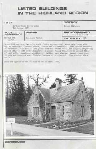 Lethen House, South Lodge.jpg