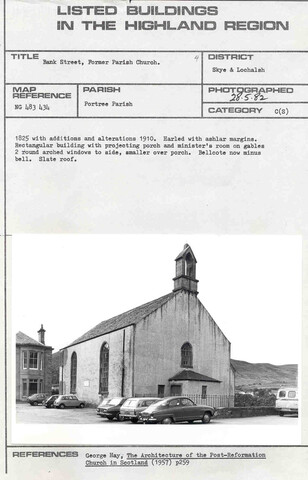 Portree, Bank Street, Former Parish Church.jpg
