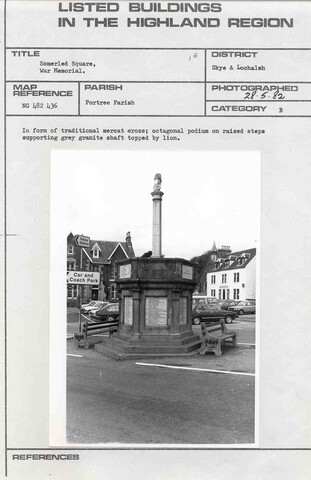 Portree, Somerled Square, War memorial.jpg