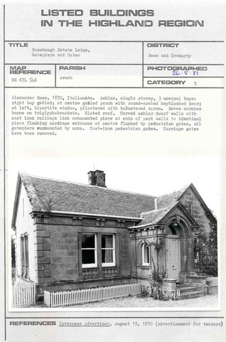 Rosehaugh estate, Lodge and Gatepiers.jpg