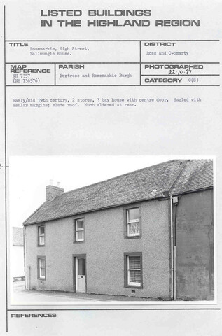 Rosemarkie, High Street, Ballmungie House.jpg