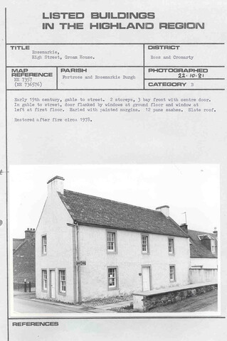 Rosemarkie, High Street, Groam House.jpg