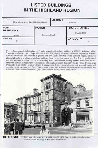 Royal Highland Hotel, 18 Academy Street.jpg