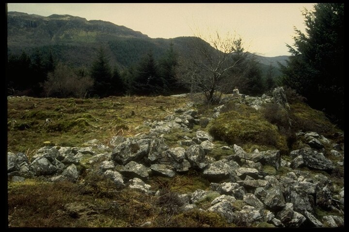 NG83SW0002 - NW Side Wall, Fort, Carn na Sean-Chreige, Lochalsh.jpg