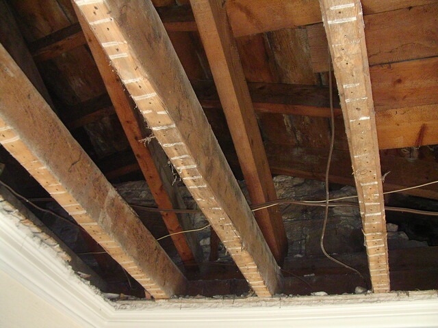NH55NE0029 - Park Cottage, Greenhill Street, Dingwall, Roof Beams3.JPG