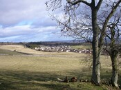 MHG10899 Rhives chambered cairn view from cairn.JPG