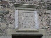 MHG16576 Plaque on wall Flowerdale barn.JPG