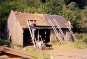MHG 17162 Drynachan  getting slates from barn.JPG