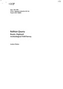 1259.Balblair Quarry,Beauly Field Survey.pdf
